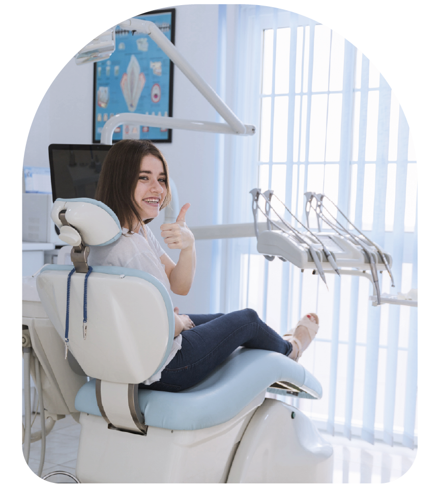 Representação de saúde oral e cuidados de medicina dentária