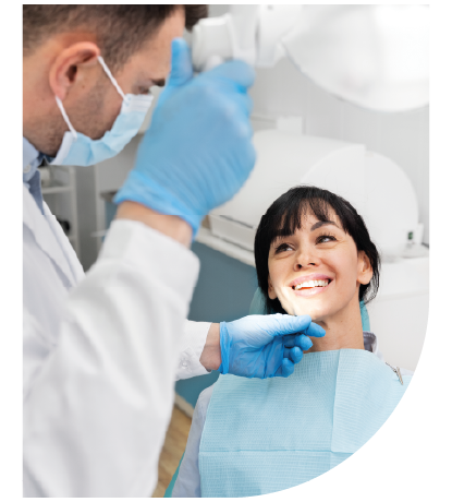 Símbolo de saúde oral associado a tratamentos de medicina dentária